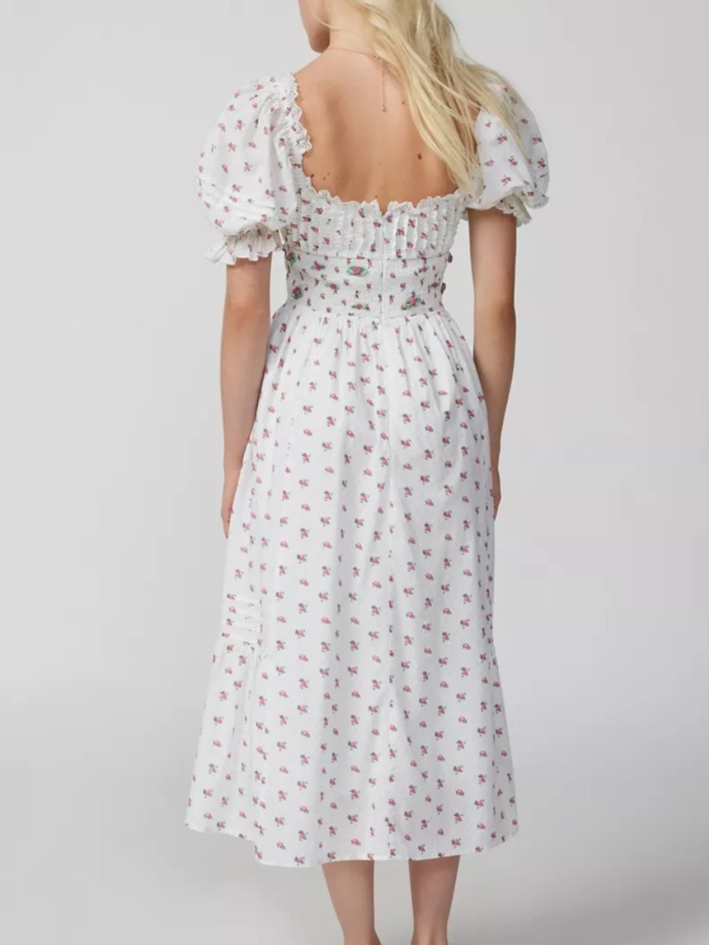 NWOT For Love & Lemons Guisti Floral Midi Dress size S SAMPLE Piece - Picture 8 of 15